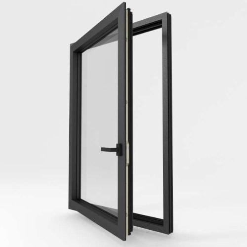 Fenêtre ALU modèle Noir Profond Aspect Fine Texture - La Boutique du Menuisier 31600 sud Toulouse