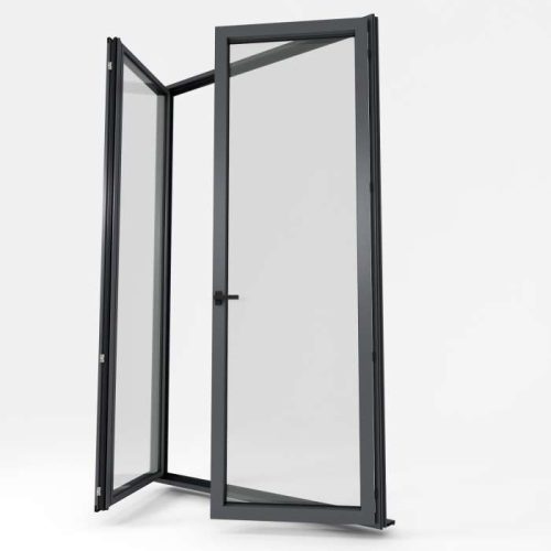 porte-fenêtre 2 battants Modèle ALU Gris Anthracite Fine Texture - Boutique du Menuisier 31600 sud Toulouse