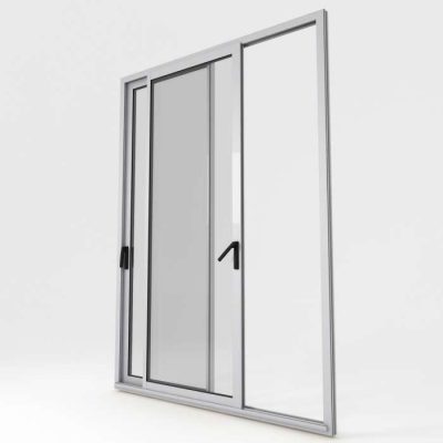 porte-fenêtre coulissante aluminium modèle 2525 Gris Galet - Boutique du Menuisier 31600 sud Toulouse