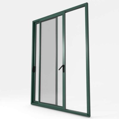 porte-fenetre coulissante aluminium modele 6005 Vert Mousse Satine_Boutique du Menuisier 31600 sud Toulouse