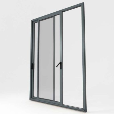 Coulissant ALU Modèle 7012 Gris Basalte Satiné