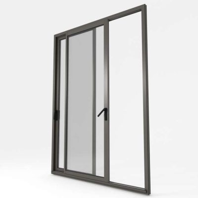 porte-fenetre coulissante aluminium modele 7022 Gris Terre d-Ombre Fine Texture_Boutique du Menuisier 316