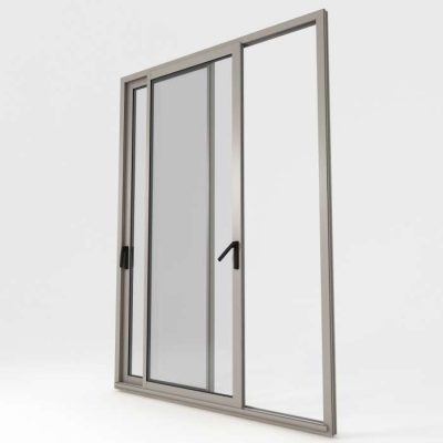 porte-fenetre coulissante aluminium modele 7030 Gris Pierre Satine_Boutique du Menuisier 31600 sud Toulouse