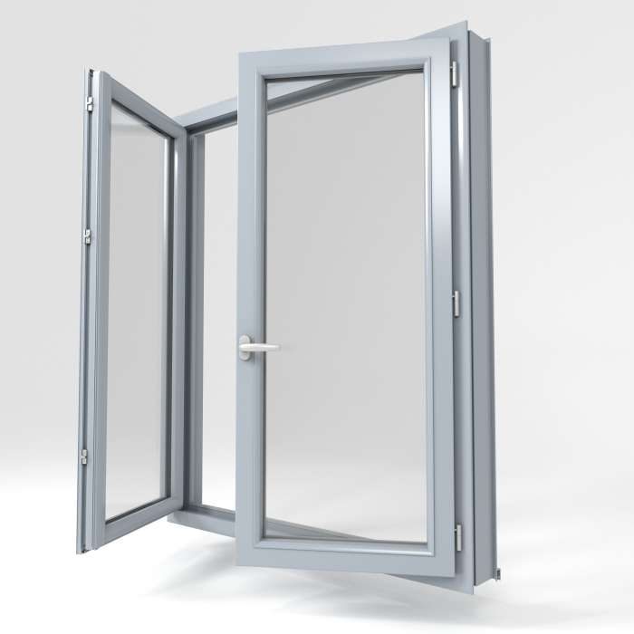 Fenêtre gamme PVC modèle 7001 Gris Titanium mat de La Boutique du Menuisier 31