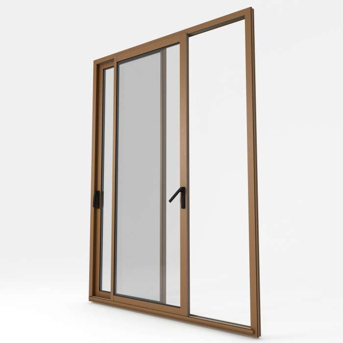 Porte-fenêtre coulissante en aluminium modèle Mars 2525 de La Boutique du Menuisier 31600 sud Toulouse