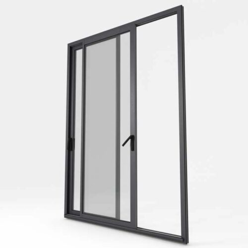 Coulissant aluminium modèle Noir Fine Texture - Boutique du Menuisier 31600 sud Toulouse