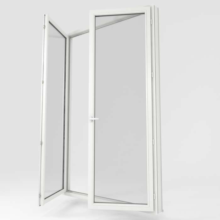 Porte-fenêtre en PVC Blanc teinté dans la masse de La Boutique du Menuisier 31600