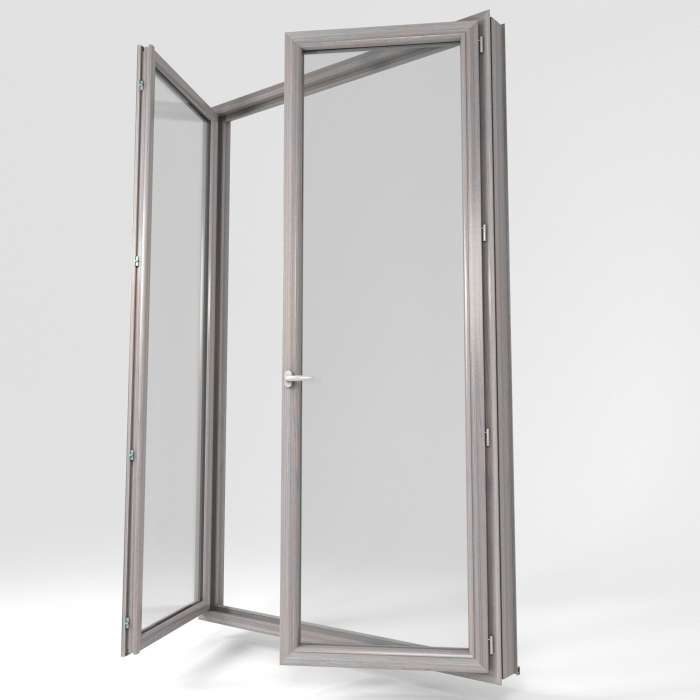Porte-fenêtre en PVC teinte Chêne alpin produit de La Boutique du Menuisier 31600