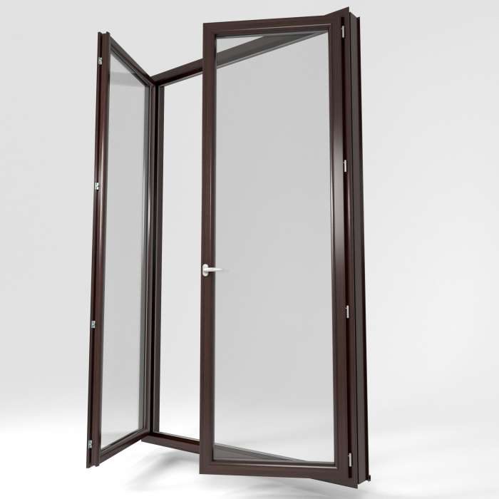 Porte-fenêtre en PVC teinte Chêne Brun produit de La Boutique du Menuisier 31600